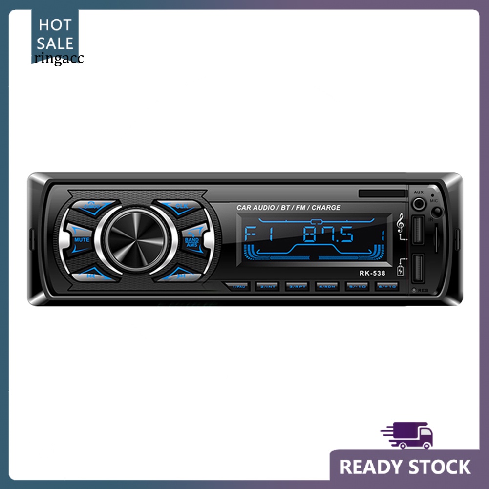 Máy Nghe Nhạc MP3 Đa Phương Tiện RGA RK538 Hỗ Trợ Thẻ TF / FM / DVD Kết Nối Bluetooth Cho Xe Hơi