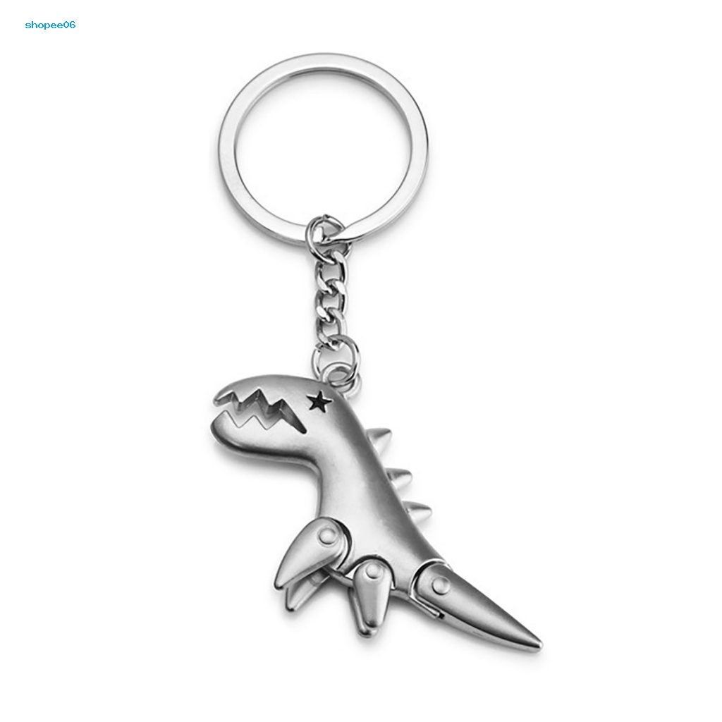 Móc Khóa Kim Loại Mạ Điện Hình Mắt Khủng Long Đa Năng