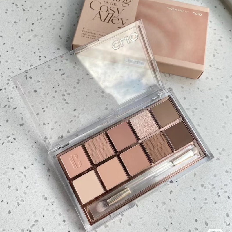 Bảng Phấn Mắt Clio Mười Màu Tông Đất Tinh Tế Và Mềm Mại