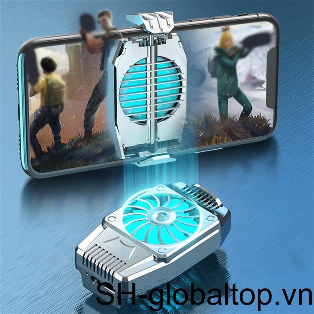 Quạt Tản Nhiệt Tốc Độ Cao Không Trượt Có Kẹp Gắn Điện Thoại Di Động Có Thể Sạc Lại