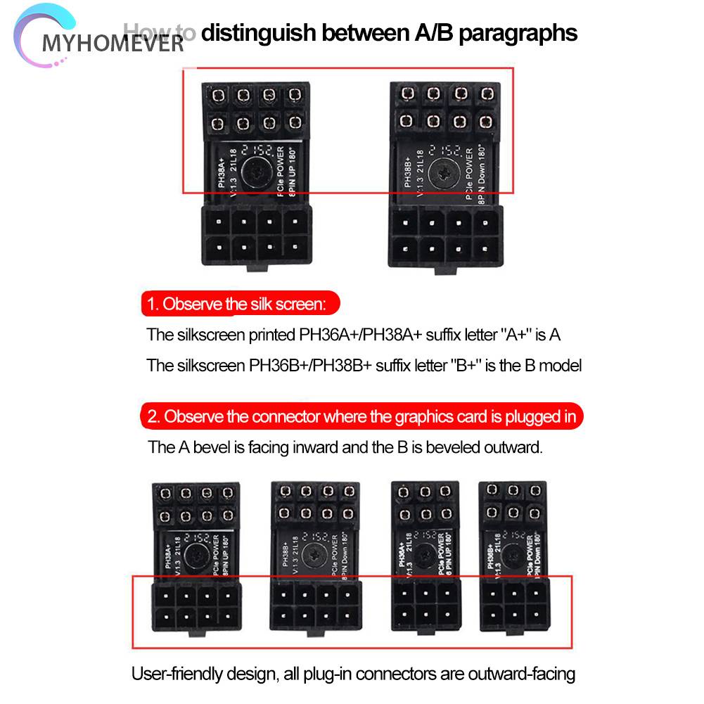 Bảng Mạch Nguồn GPU 6 Pin GPU GPU PCIe Dành Cho Máy Tính Thẻ Đồ Họa