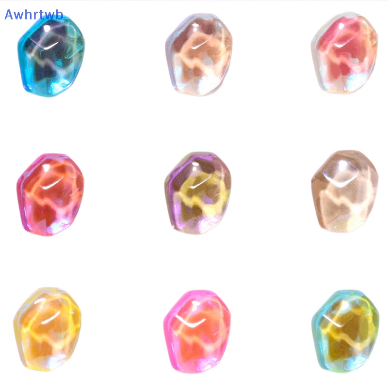 Set 5 Viên Đá Pha Lê 3d Dùng Trang Trí Móng Tay Nghệ Thuật Diy Mới