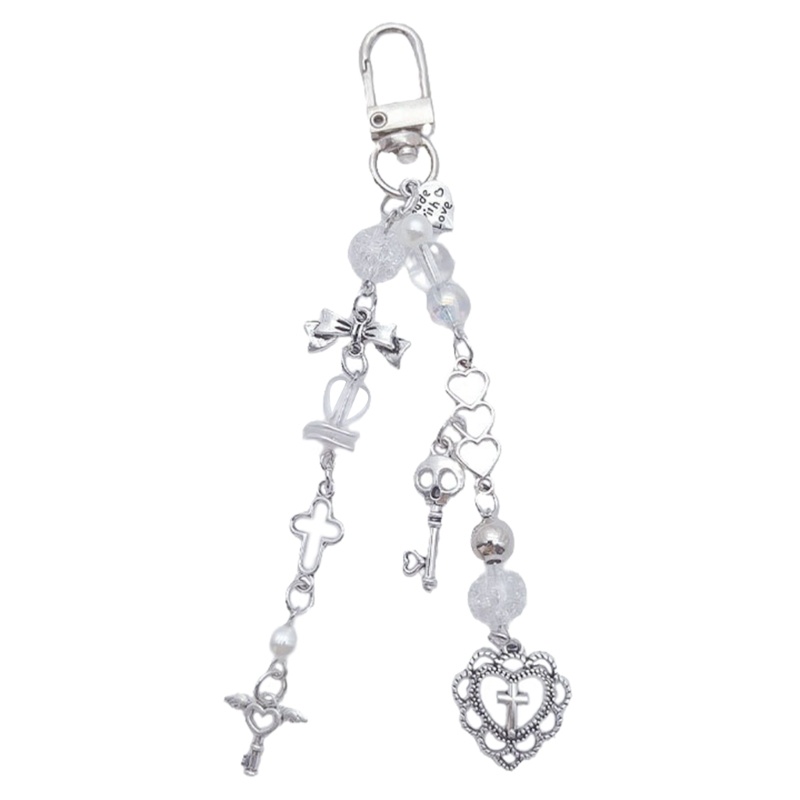 Hik Dây Đeo Điện Thoại Hình Ngôi Sao Năm Cánh Đính Hạt Phối Tua Rua Dễ Thương