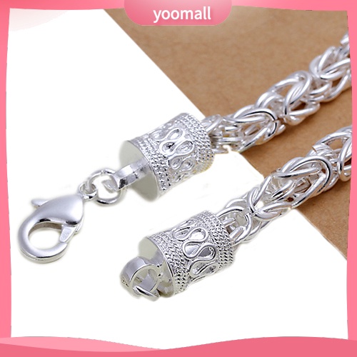 Vòng Tay Mạ Bạc Thiết Kế Đơn Giản Thời Trang Cho Nữ