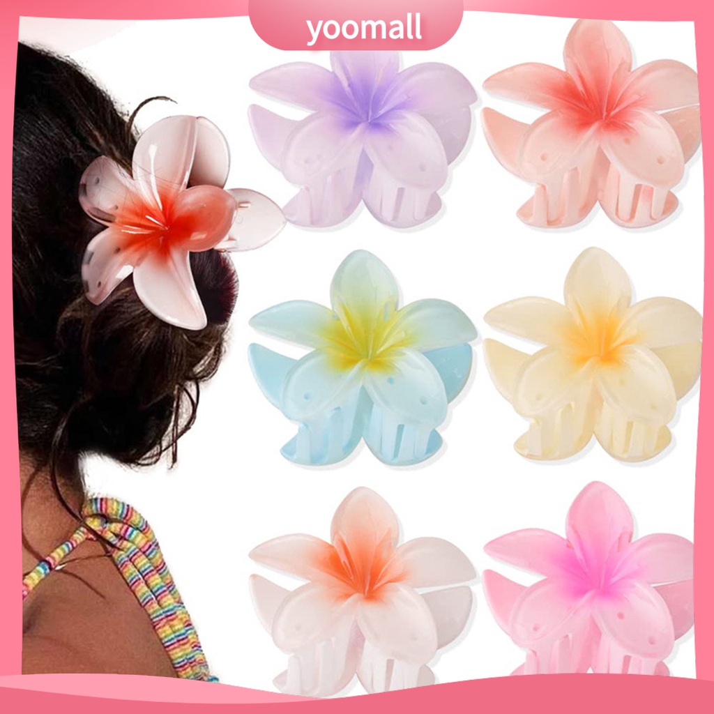 Kẹp Tóc Hình Cánh Hoa Nhiều Màu Chống Gỉ Siêu Bền Cho Nữ