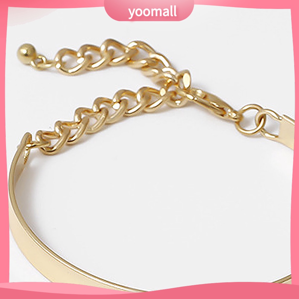 Set 3 Vòng Tay Mắt Xích Có Thể Điều Chỉnh Thời Trang Dự Tiệc Cho Nữ