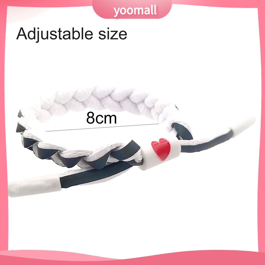 [YM] Vòng Đeo Tay Bện Dây Giả Da Thủ Công Phản Quang Thời Trang Cho Bữa Tiệc