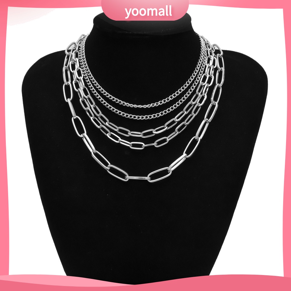 Vòng cổ Nhiều Lớp Phong Cách Punk Thời Trang Dành Cho Nữ