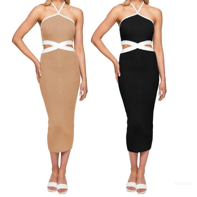 Đầm Không Tay Ôm Dáng Hở Lưng Quyến Rũ Dành Cho Nữ