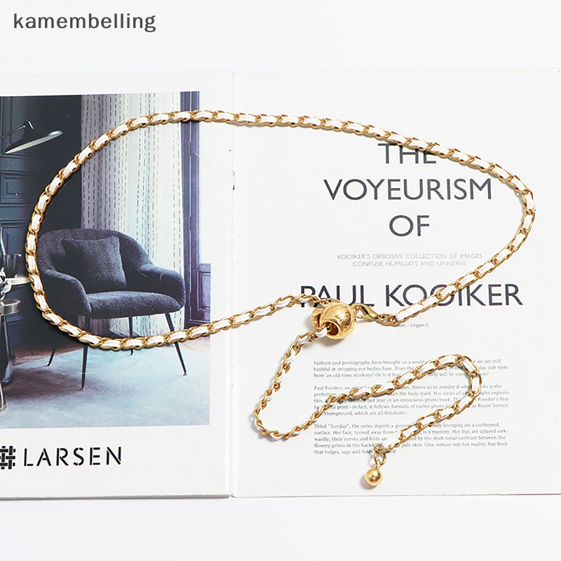 Thắt Lưng Dây Xích Kim Loại Thời Trang Cho Nữ