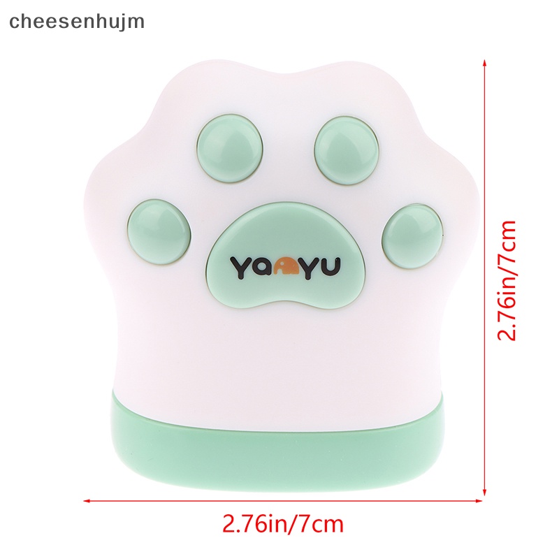 1 Cs Thước Cuộn 1.5m Mini Hình Dấu Chân Mèo Bằng PU Có Thể Thu Gọn Dùng Trong May Vá Retro