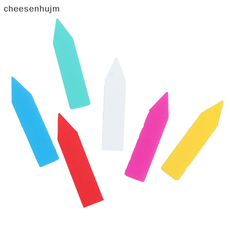 Set 100 Nhãn Tên Bằng Nhựa 5 * 1cm Nhiều Màu Sắc