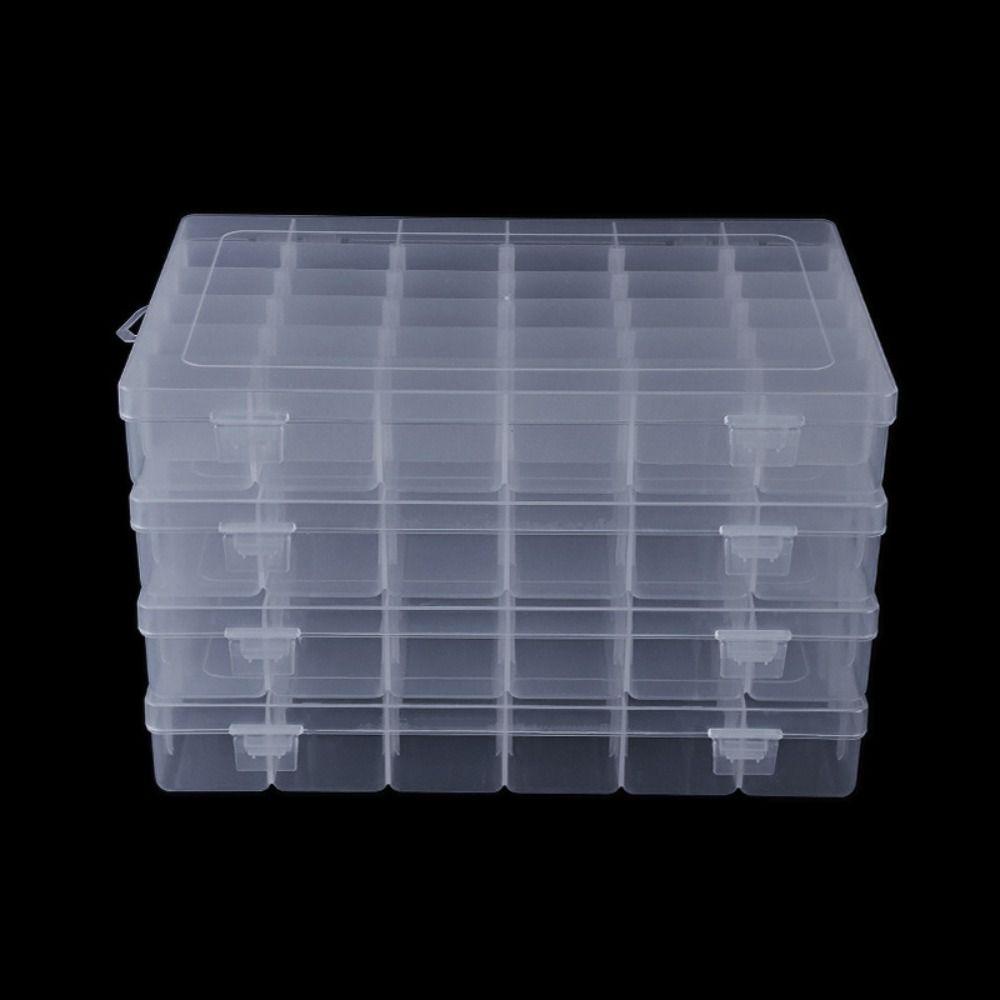 Suyo Hộp Nhựa Trong Suốt Đựng Hạt Trang Sức / Dụng Cụ Câu Cá Tiện Lợi