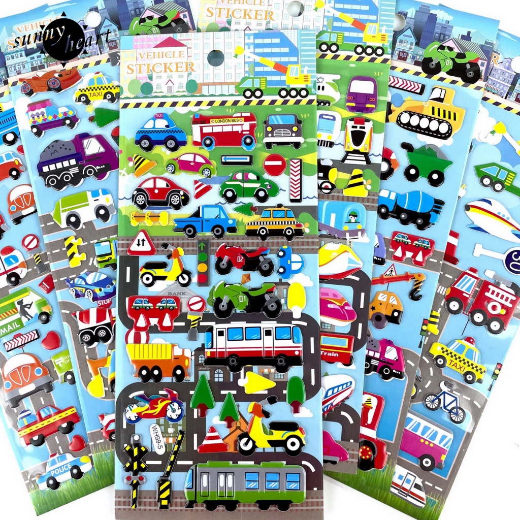 Sunnyheart set 10 Tấm Nhãn Dán Ba Chiều Trang Trí Xe Hơi Không Thấm Mồ Hôi In Chữ Little Ones of All Ages