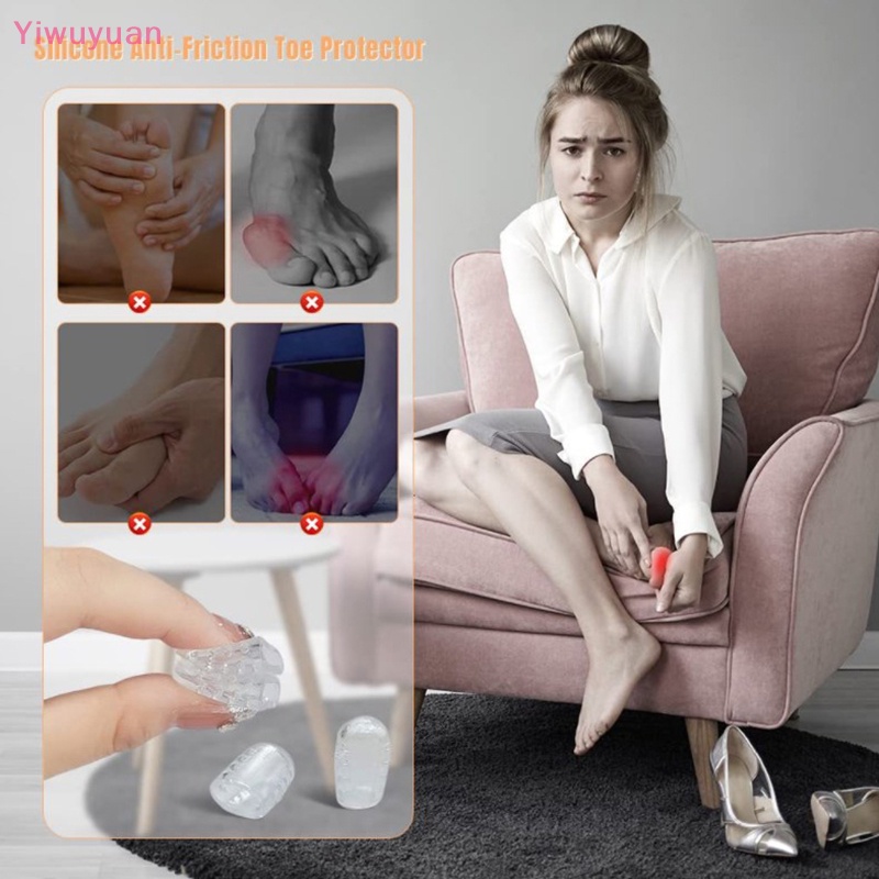 Set 10 Miếng Silicon Bảo Vệ Ngón Chân Chống Ma Sát Thoáng Khí Mới