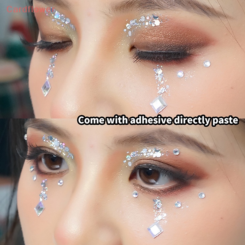 1 Tấm Hình Dán Trang Điểm Mắt Họa Tiết Kim Cương Lấp Lánh