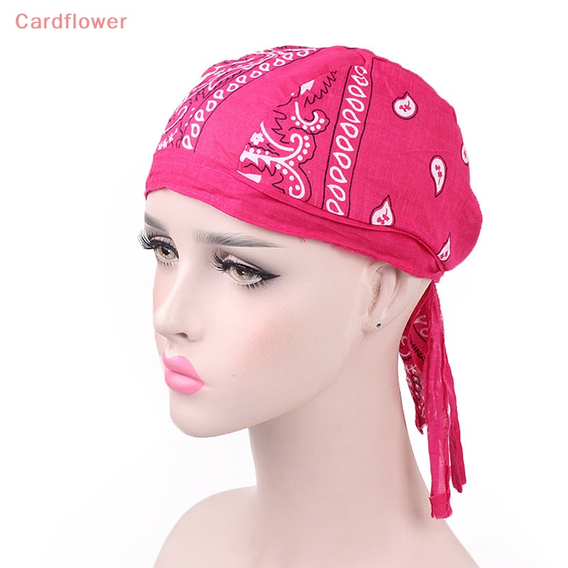 < Cardflower > Khăn Trùm Đầu Bandana Bằng Cotton Phong Cách Cướp Biển Hip hop Mới Dành Cho Nam Và Nữ