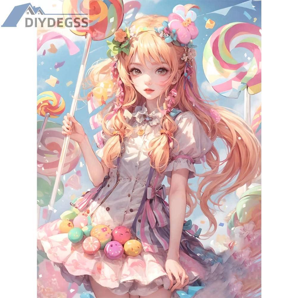 Toàn Bộ Bộ Tranh Thêu Chữ Thập 11CT Bằng cotton Thân Thiện Với Môi Trường Hình Cô Gái