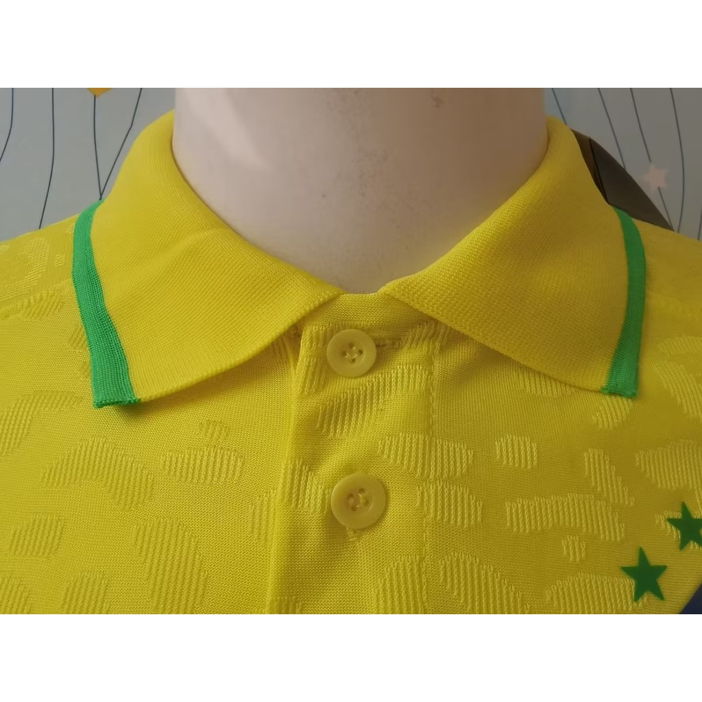 Áo Thun polo Tay Ngắn Phiên Bản Đặc Biệt Brazil 2223