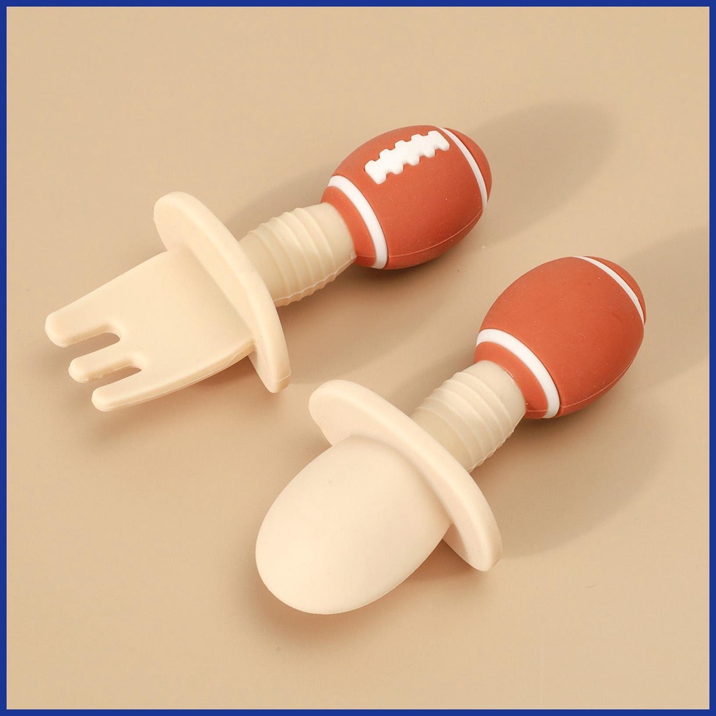 Đĩa Ăn Chia Ngăn Bằng Silicone Hình Bóng Bầu Dục Cho Bé