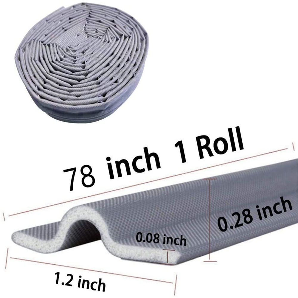 Cuộn Băng Keo Xốp Dán Khe Hở Cửa Sổ Cách Âm Chống Bụi / Chịu Thời Tiết Dài 1M