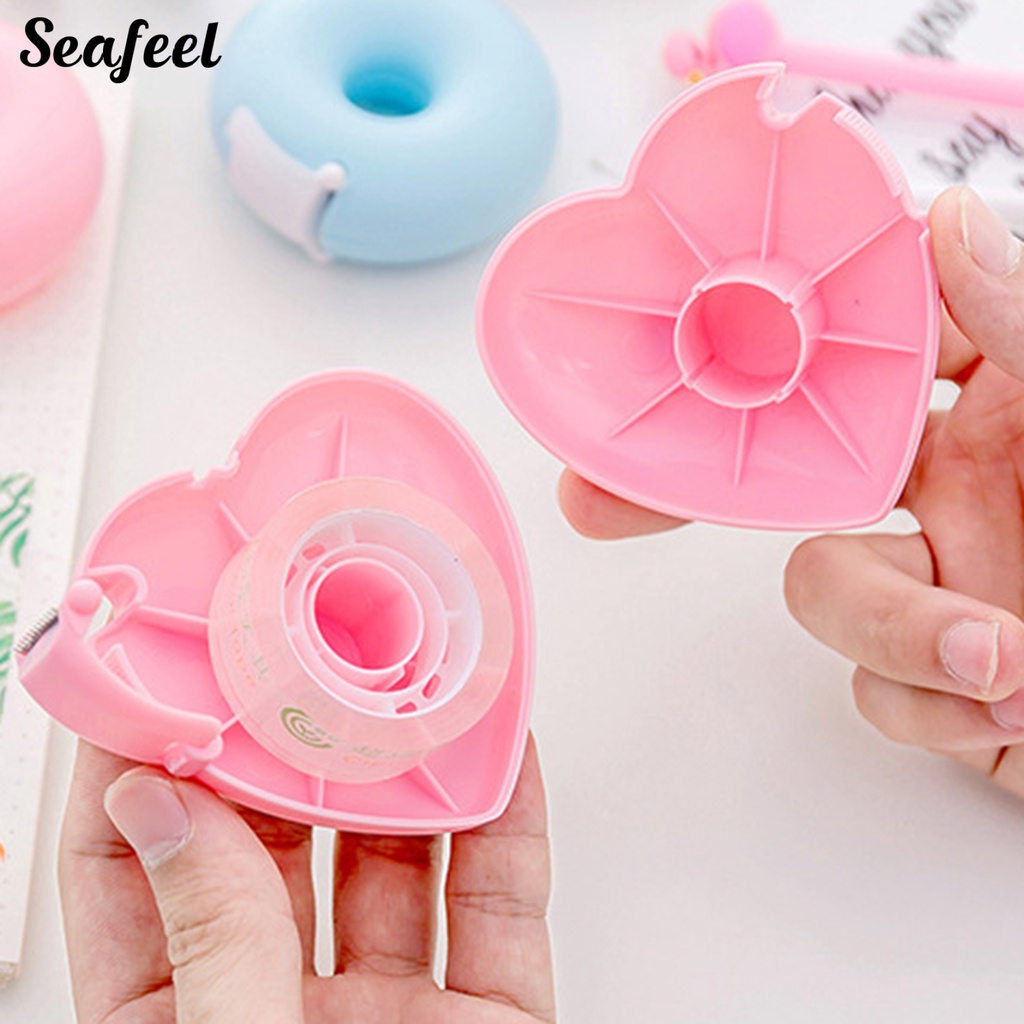 Khuôn Cắt Băng Keo Hình Bánh Donut Trái Tim Hoạt Hình Mini