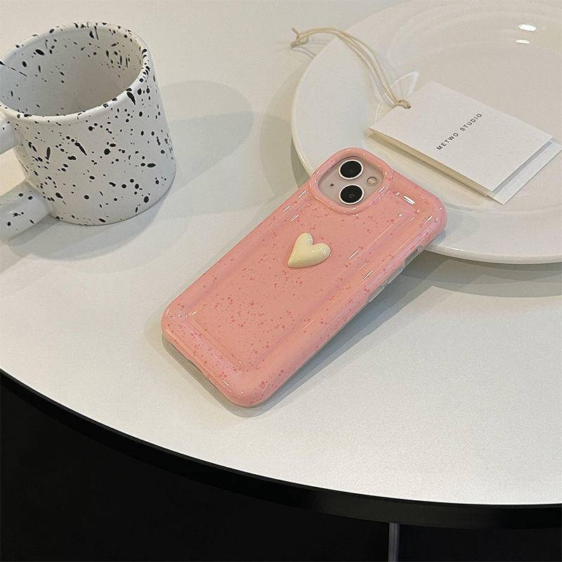 Ốp Điện Thoại Hình Trái Tim 3D Đáng Yêu Cho iPhone 14 11 pro max X Xr Xs max 7 8 Plus Se 2020 12 pro max 12 mini 13 pro max