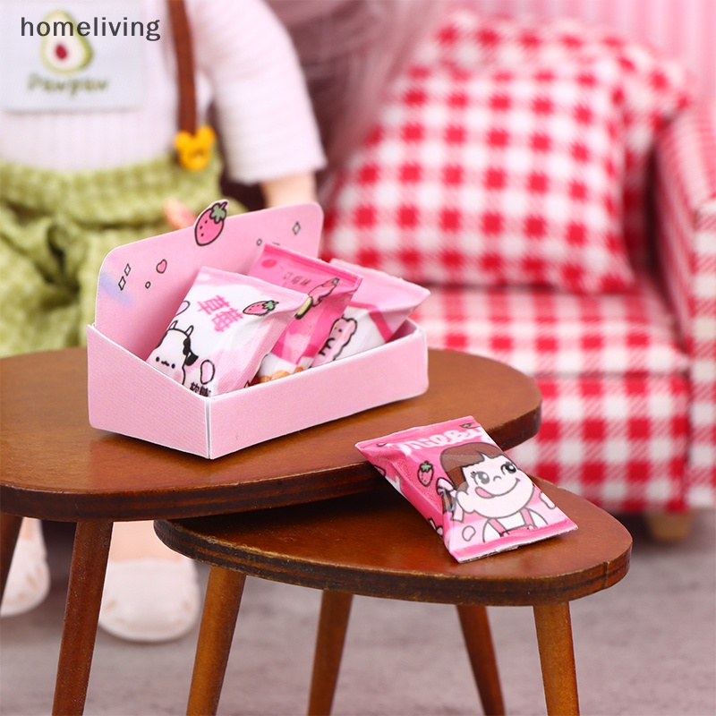 1 Bộ Túi Đựng Bánh Kẹo 1: 12 Dùng Trang Trí Nhà Búp Bê