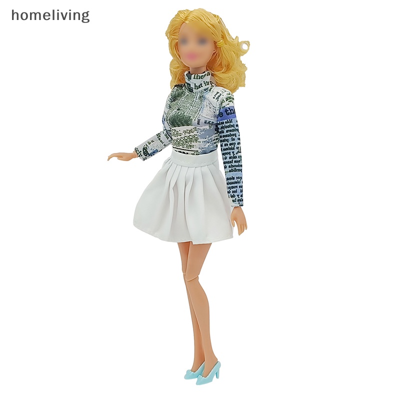 Bộ Đồ Chơi Búp Bê Mặc Váy Xếp Ly Trên Và Dưới Chất Lượng Cao