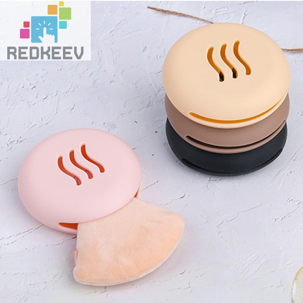Giá Đỡ Mút Trang Điểm Bằng Silicone Hai Mặt Hình Tròn Tiện Lợi