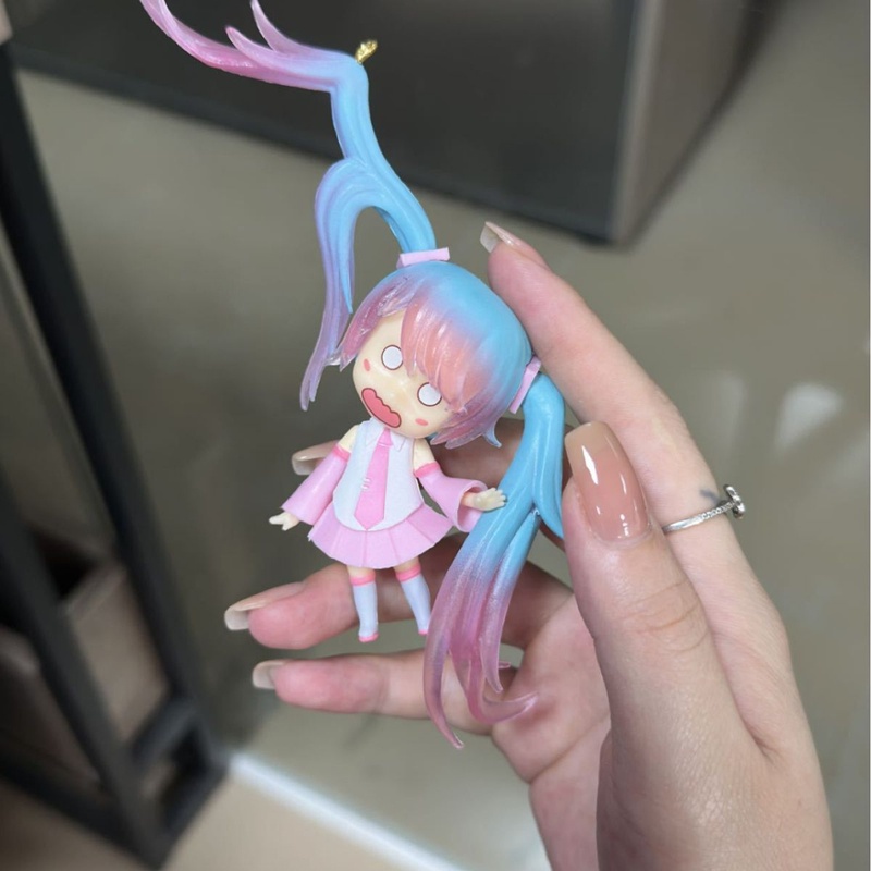 Mô Hình Búp Bê Hatsune Miku 11cm Dễ Thương Dùng Trang Trí Túi Xách