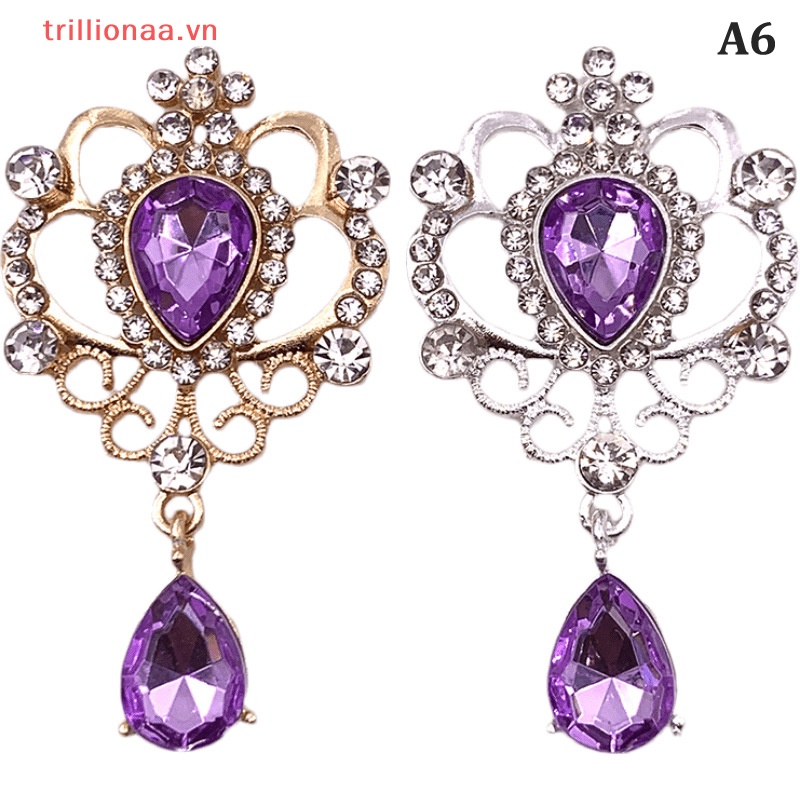 Trâm Cài Áo Đính Đá Màu Vàng Kim Sang Trọng Dùng Làm Trang Sức Thủ Công DIY