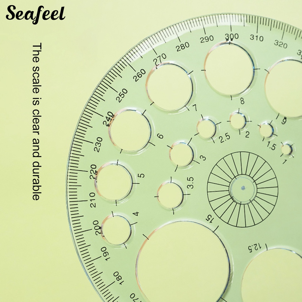 Thước Đo Góc 360 Độ Bằng Nhựa Chuyên Dụng