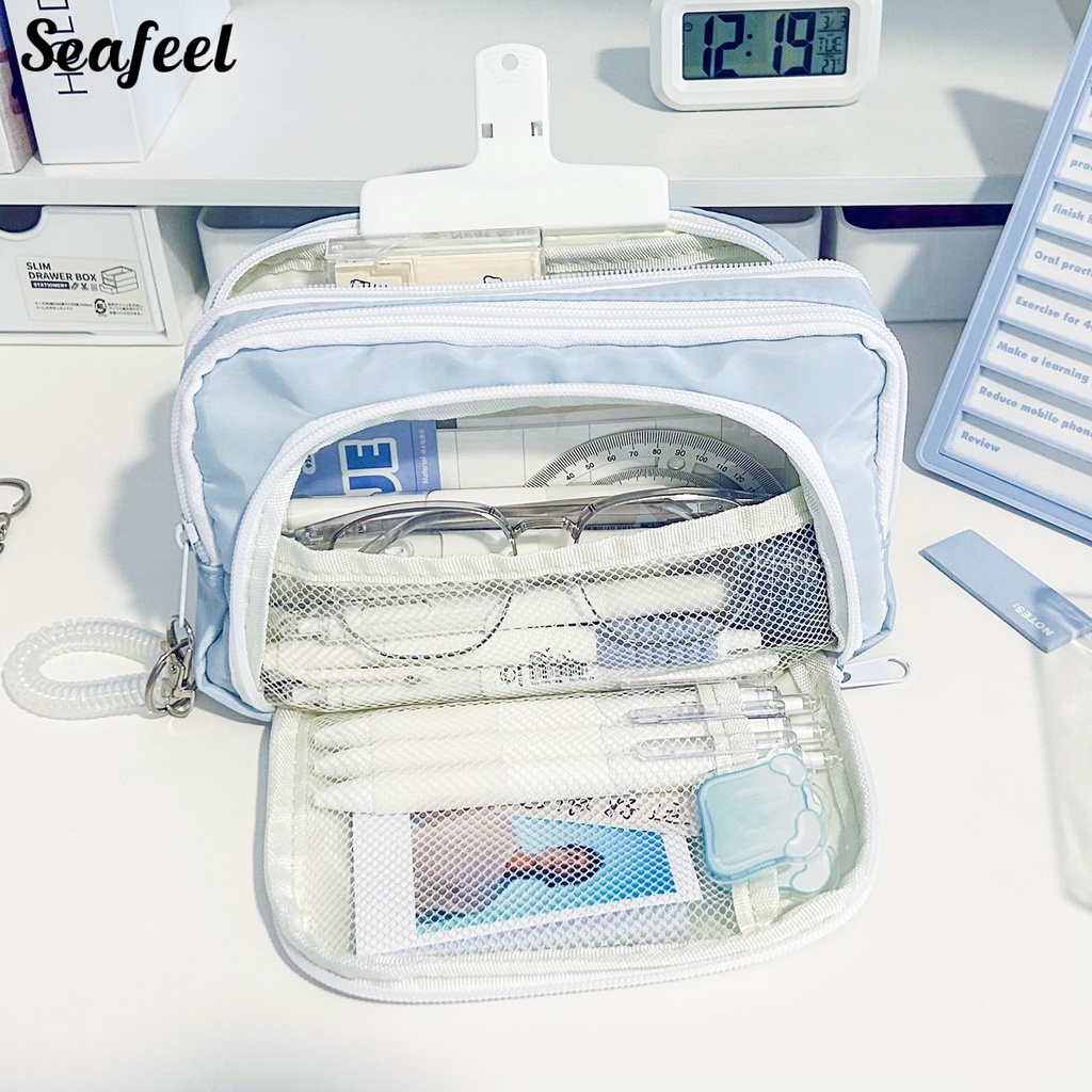 Túi Đựng Bút Chì Đa Năng Có Khóa Kéo Tiện Dụng Cho Học Sinh