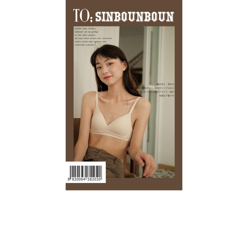 Áo Ngực Cotton Mỏng Một Mảnh Không Cúp Ngực Nhỏ Phong Cách Nhật Bản Mùa Hè Cho Nữ Sinh Trung Học