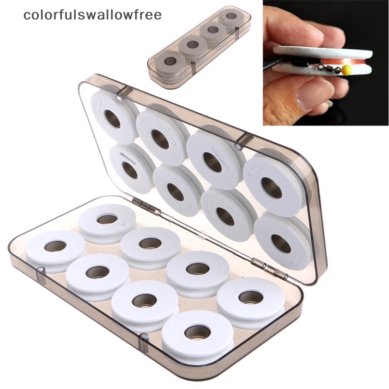 Set 8 / 16 / 8 Vương Miện Nhiều Màu Sắc#16Hộp Cuộn Dây Câu Cá Bằng Xốp ABC