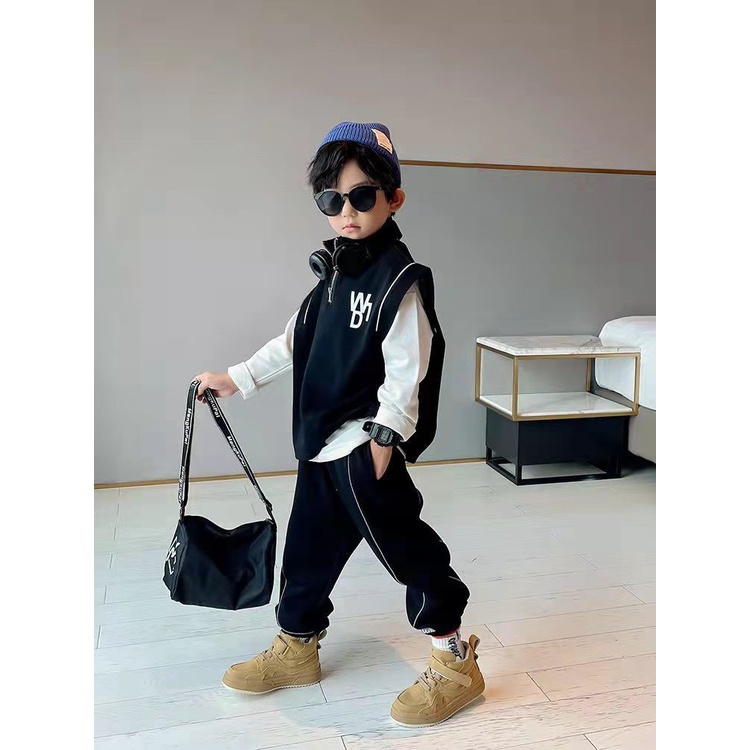 Set Đồ Thể Thao Ba Món Phong Cách Mới Cho Bé Trai