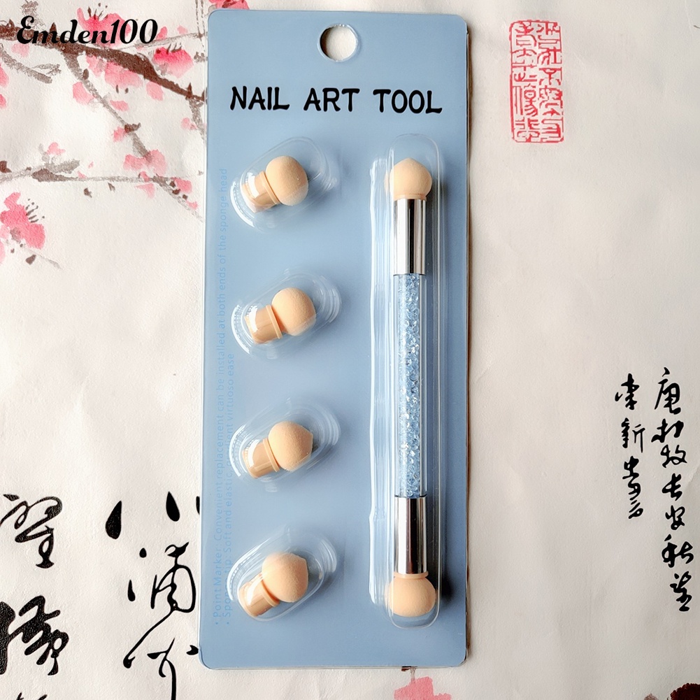 Bút Mút Hai Đầu Di Động Không Nhòe Dùng Vẽ Móng Nghệ Thuật