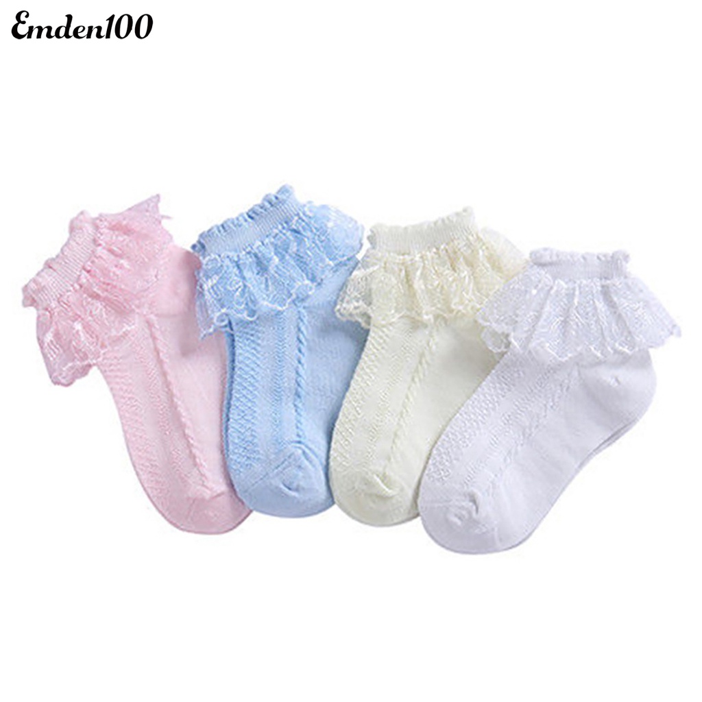 1 Đôi Tất Cotton Chống Trượt Màu Sắc Đơn Giản Cho Bé