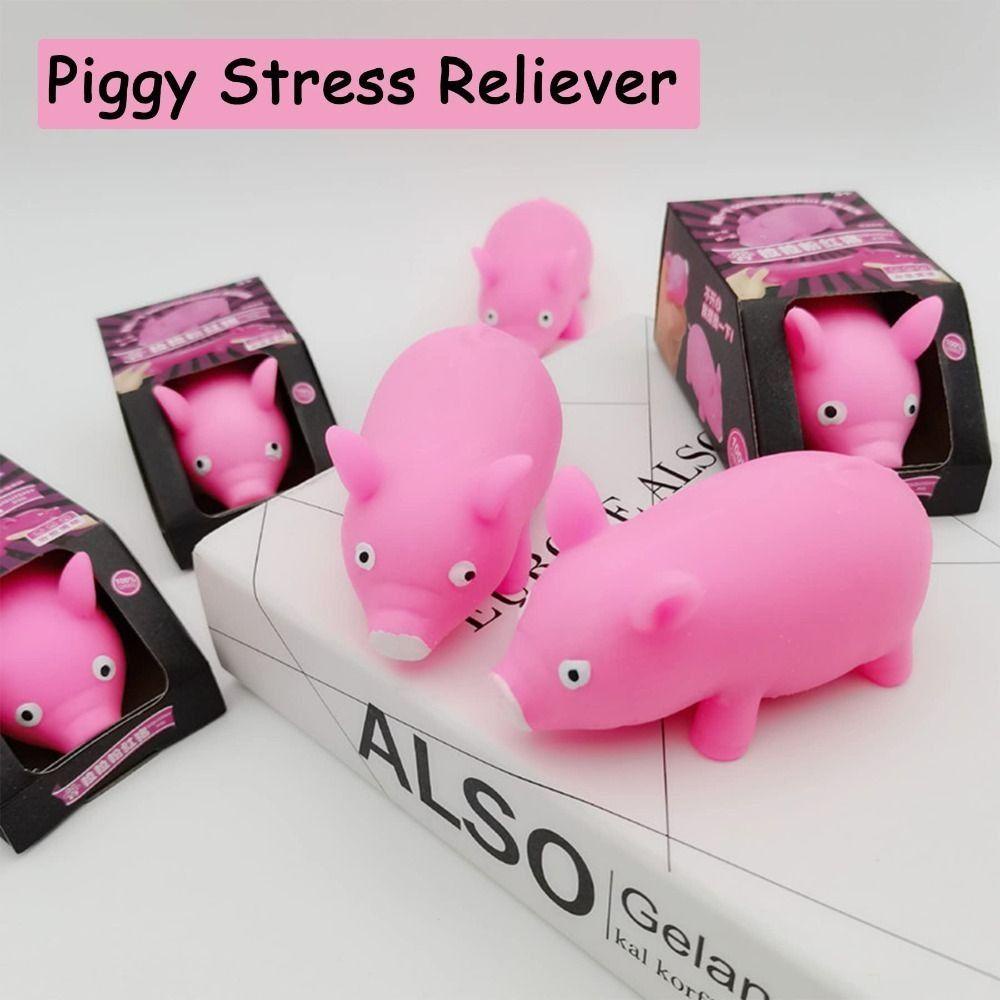 Đồ Chơi Nắn Bóp Đàn Hồi Giảm Stress Hình Chú Heo