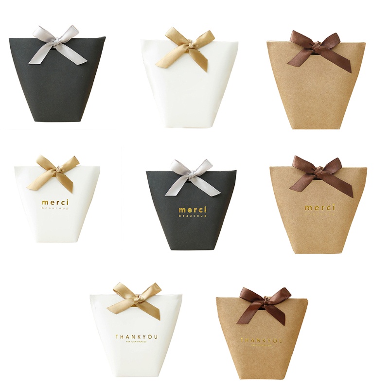 Zzz 20 Miếng Gói Hộp Merci Cảm Ơn Bọc Hộp Kẹo Chocolate