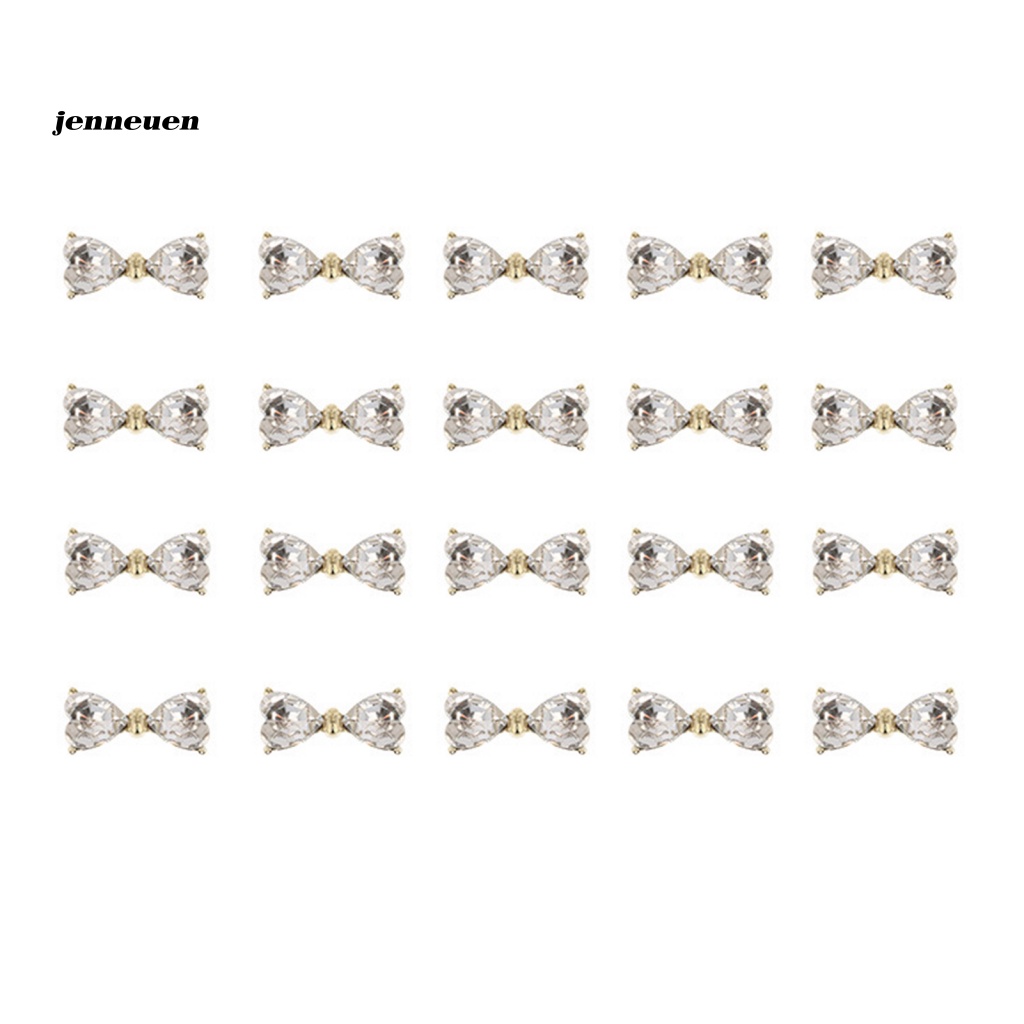 Túi 20 Phụ Kiện Đính Trang Trí Móng Tay Nghệ Thuật Bằng Hợp Kim Dành Cho Nữ