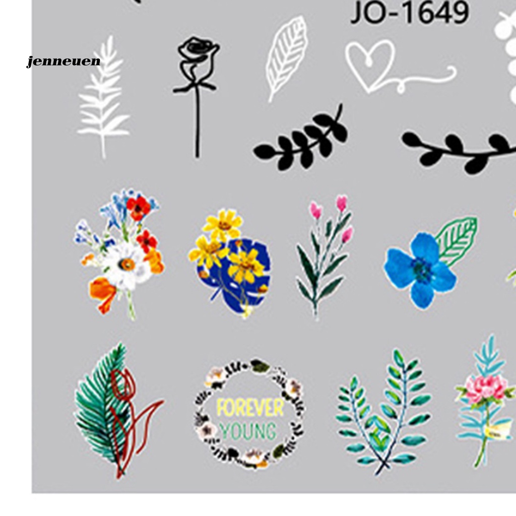 Giấy Dán Trang Trí Móng Tay Nghệ Thuật Nhiều Màu Sắc Dành Cho Học Sinh DIY