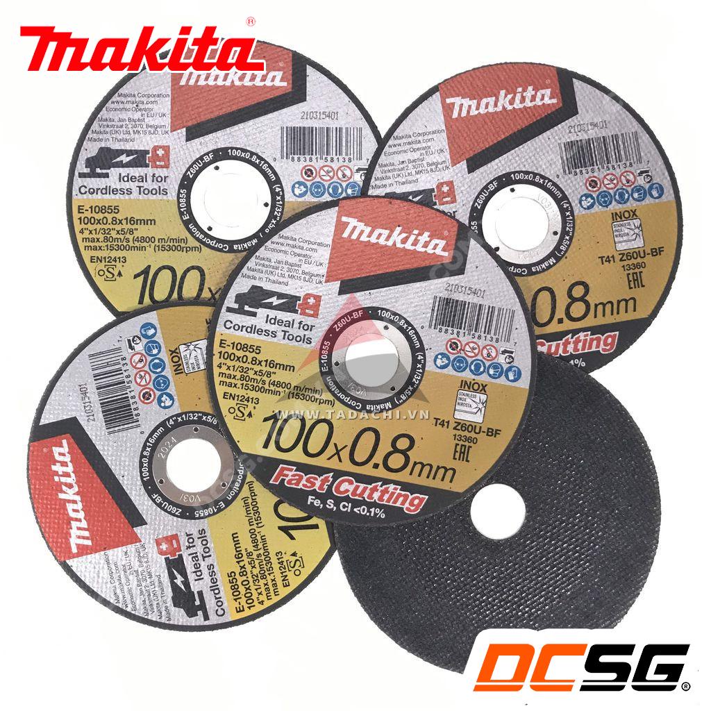 Đá cắt mỏng 100-125mm x 0.8mm Fast Cutting Makita  | DCSG