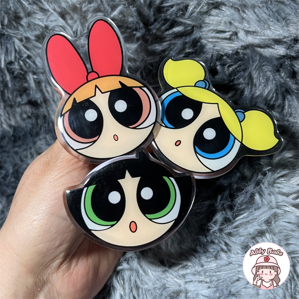 Giá Đỡ Điện Thoại Họa Tiết Powerpuff Girls Nhiều Màu Sắc Cho IP Android
