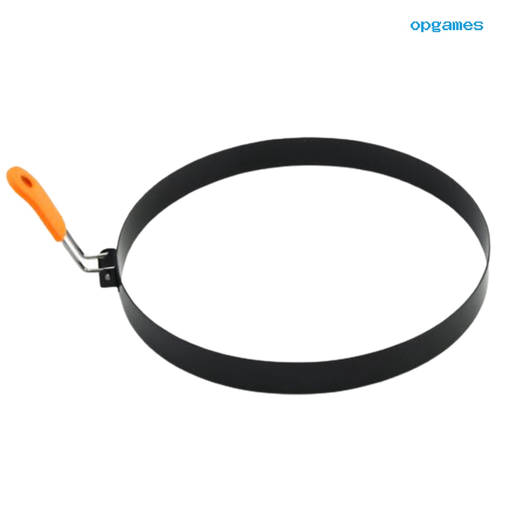 Khuôn Làm Bánh Kếp Bằng Thép Không Gỉ Có Tay Cầm Silicone Cách Nhiệt Tiện Dụng