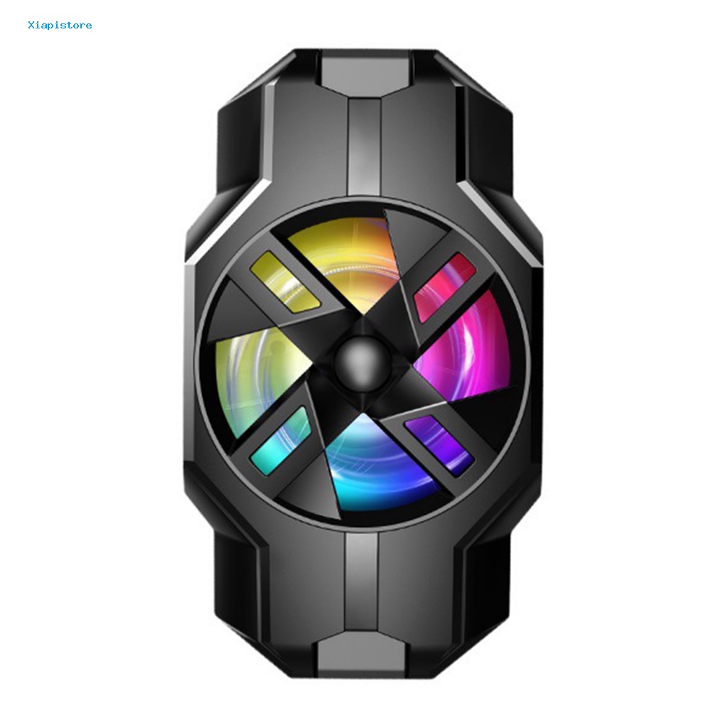 [Xiapistore] S3 Quạt Tản Nhiệt Bán Dẫn Làm Mát Nhanh Không Trơn Có Đèn Nhiều Màu Sắc Tiếng Ồn Thấp Tiện Lợi Dành Cho Điện Thoại