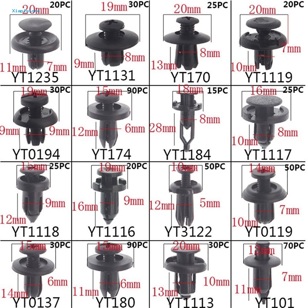 Set 620 Đinh Tán Nhựa Phụ Tùng Cho Xe Ô Tô