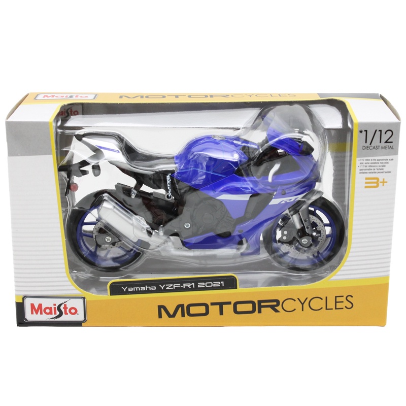 Đồ Chơi Mô Hình Xe Mô Tô 1:12 Dòng Yamaha YZF-R1 2021 - Maisto 21847/MT31101