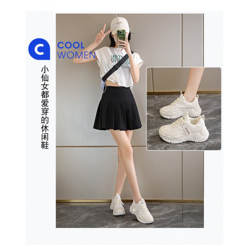 Giày Sneaker Đế Cao Su Phối Lưới Quai Chéo Phong Cách Mới 2023